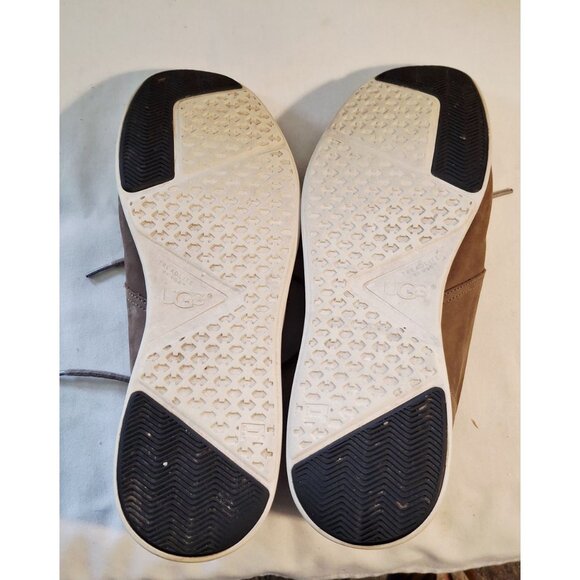 UGG Mens Size 13 Brown Perforated Leather Chukka Boots Comfortable - Picture 9 of 12